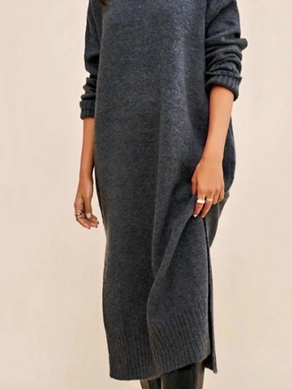 Daily Practice by Anthropologie Karigan Midi Sweater Dress: Turtleneck Edition